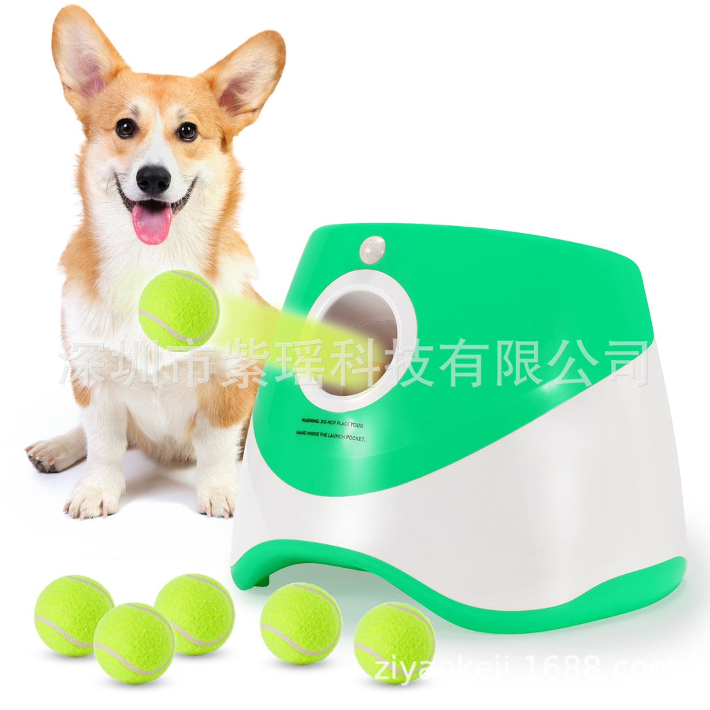 Interactive ball launcher toy for dogs